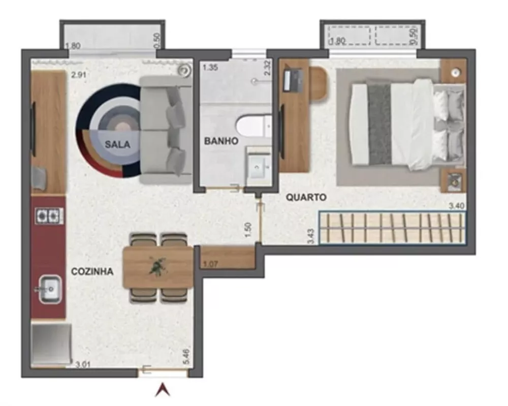 Apartamento, 2 quartos, 54 m² - Foto 22