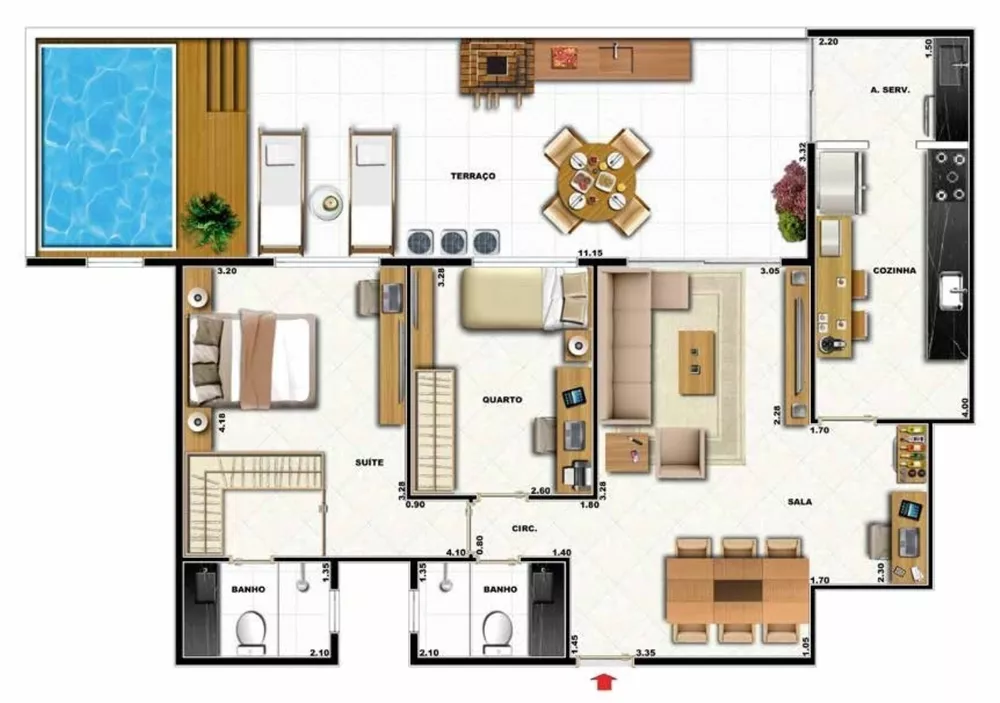 Apartamento, 2 quartos, 96 m² - Foto 21