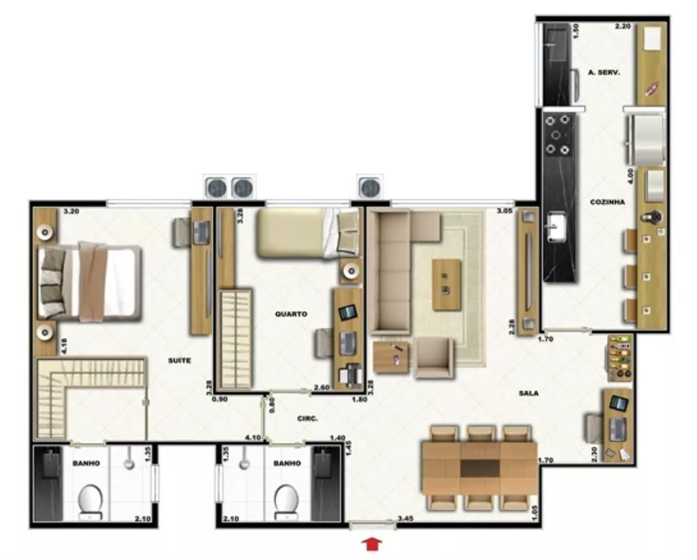 Apartamento, 2 quartos, 96 m² - Foto 17