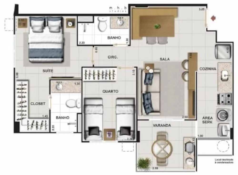 Apartamento, 3 quartos, 70 m² - Foto 21