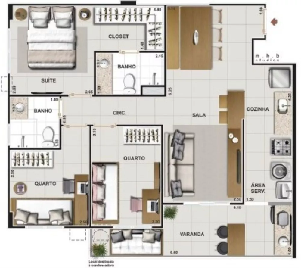 Apartamento, 3 quartos, 70 m² - Foto 18