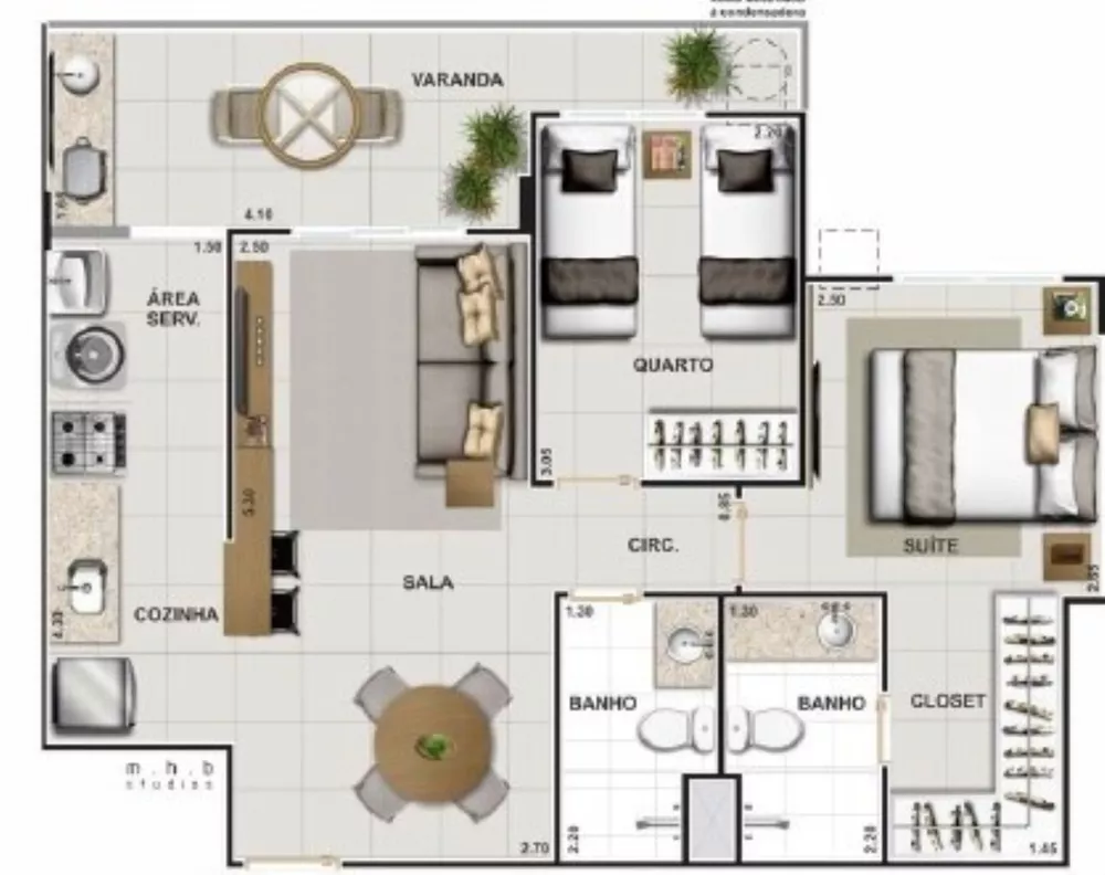Apartamento, 3 quartos, 70 m² - Foto 23