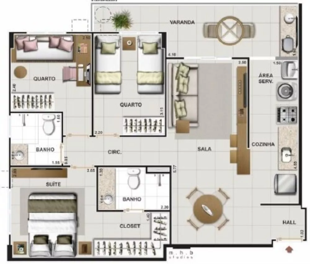 Apartamento, 3 quartos, 70 m² - Foto 22
