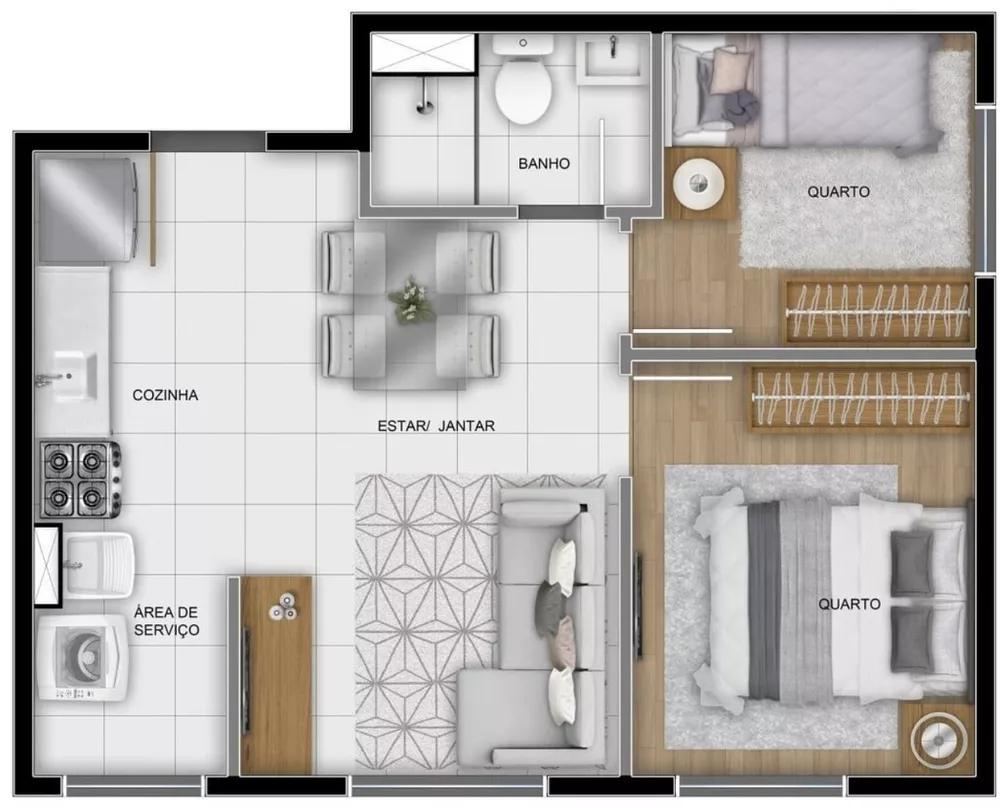 Apartamento, 2 quartos, 36 m² - Foto 23