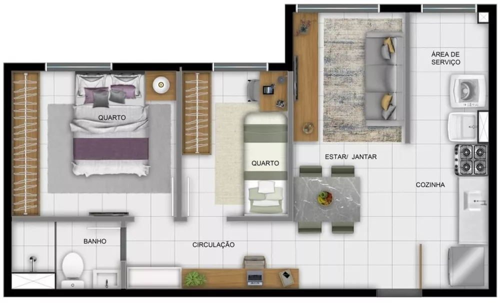 Apartamento, 2 quartos, 36 m² - Foto 21