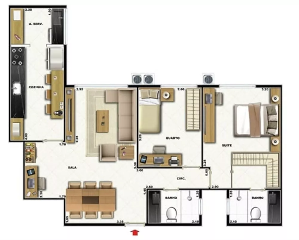 Cobertura, 2 quartos, 191 m² - Foto 18