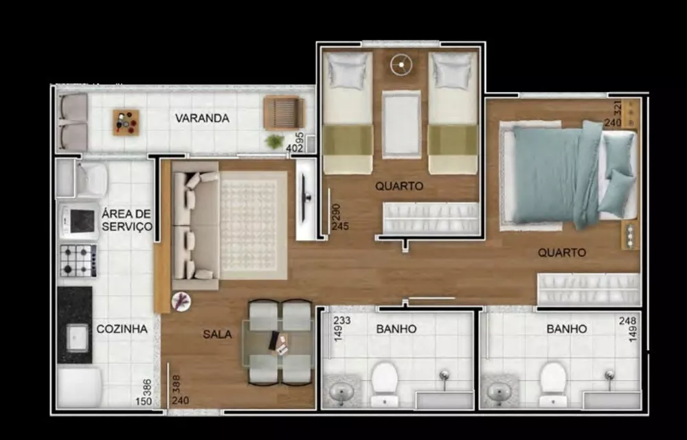 Apartamento, 2 quartos, 66 m² - Foto 24