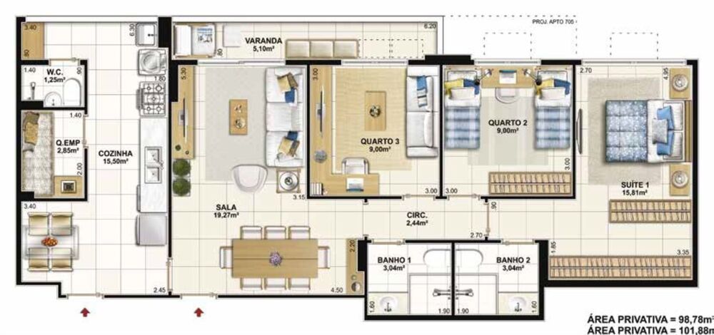 Apartamento, 4 quartos, 130 m² - Foto 18