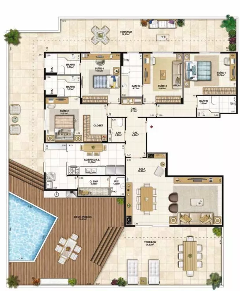 Apartamento, 4 quartos, 130 m² - Foto 26