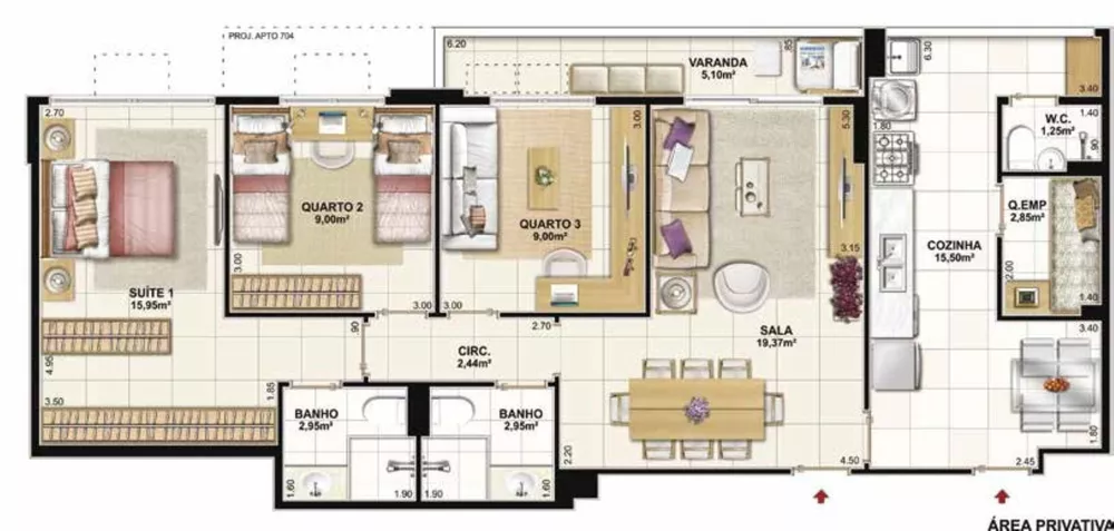 Apartamento, 4 quartos, 130 m² - Foto 17