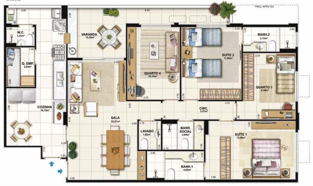 Apartamento, 4 quartos, 130 m² - Foto 22