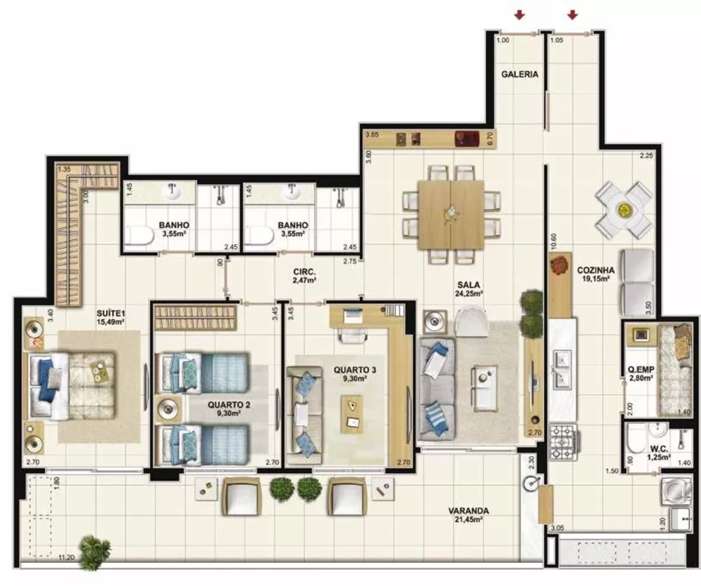 Apartamento, 4 quartos, 130 m² - Foto 21