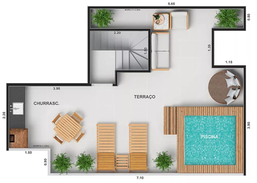 Cobertura, 2 quartos, 90 m² - Foto 35