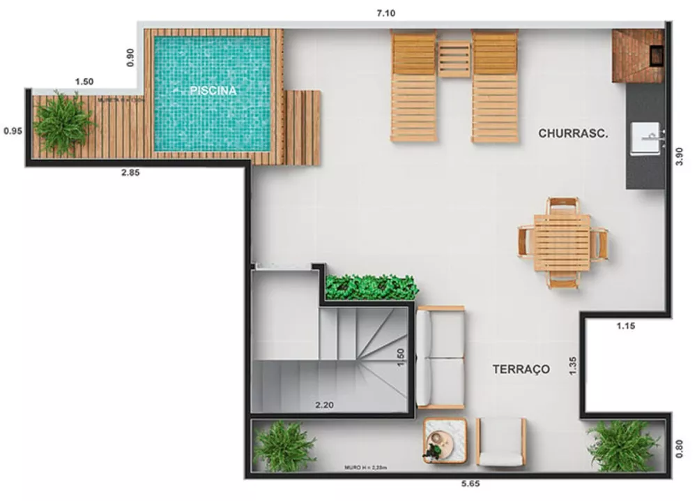 Cobertura, 2 quartos, 90 m² - Foto 34