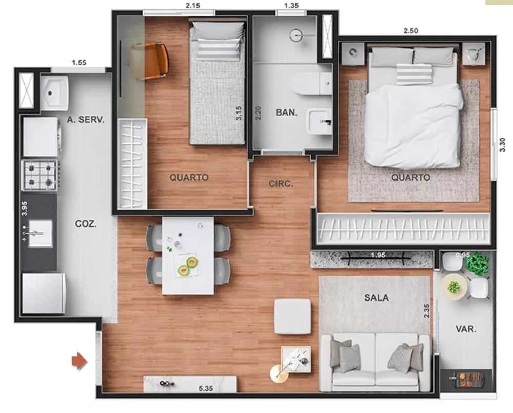 Cobertura, 2 quartos, 90 m² - Foto 27