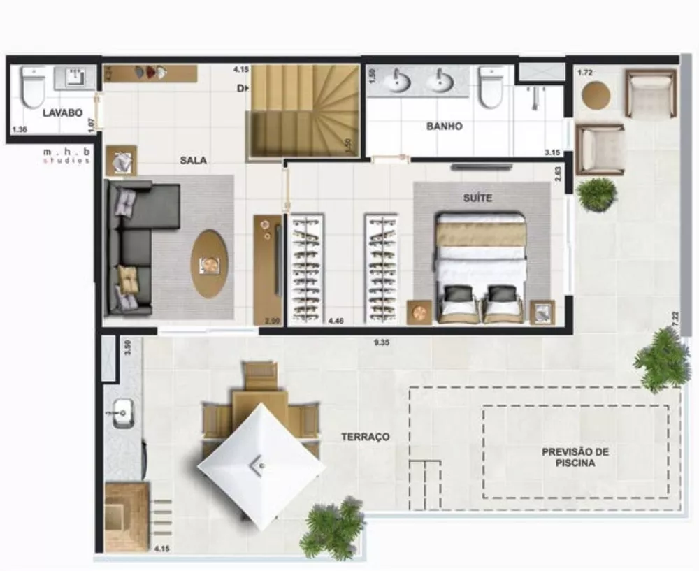 Apartamento, 3 quartos, 133 m² - Foto 48