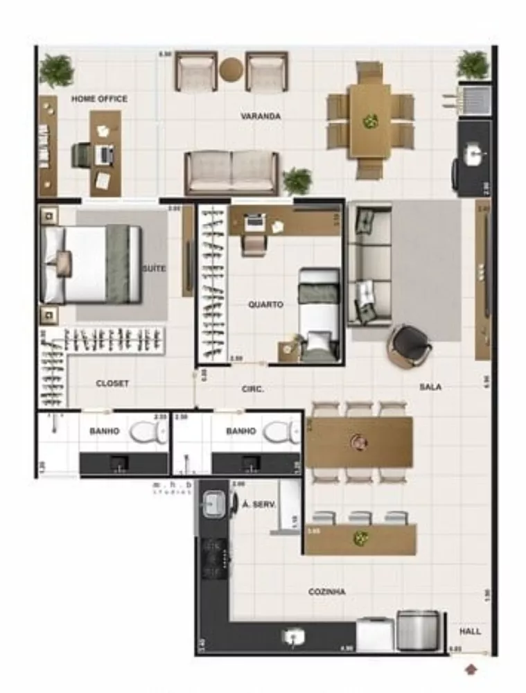 Apartamento, 3 quartos, 153 m² - Foto 20