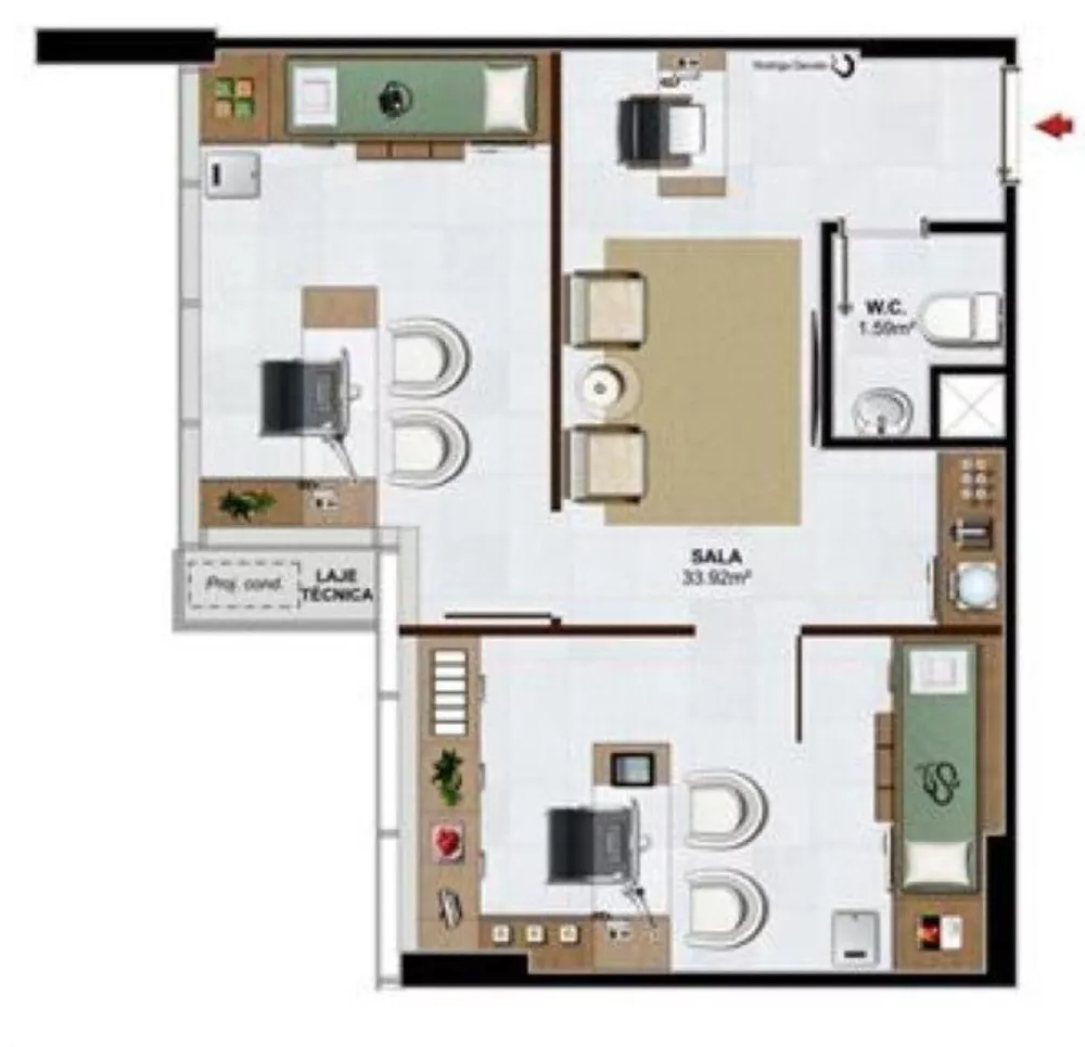 Sala-Conjunto, 100 m² - Foto 20