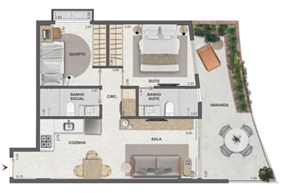 Apartamento, 1 quarto, 35 m² - Foto 26