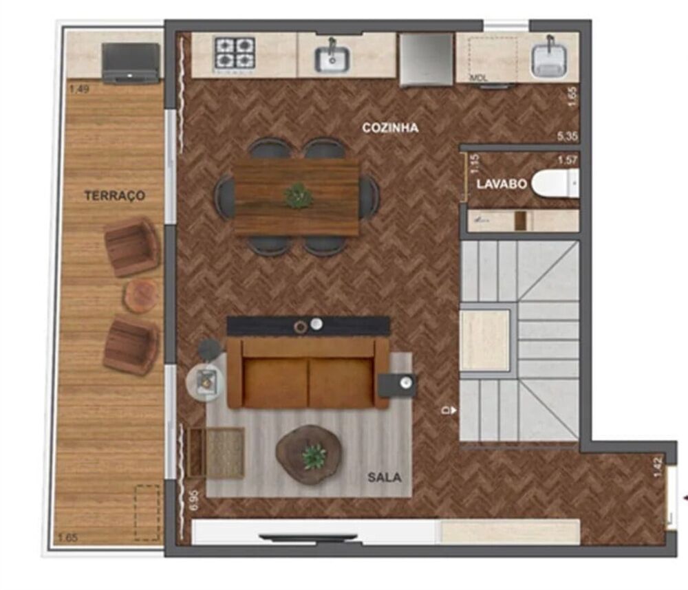 Apartamento, 1 quarto, 35 m² - Foto 34