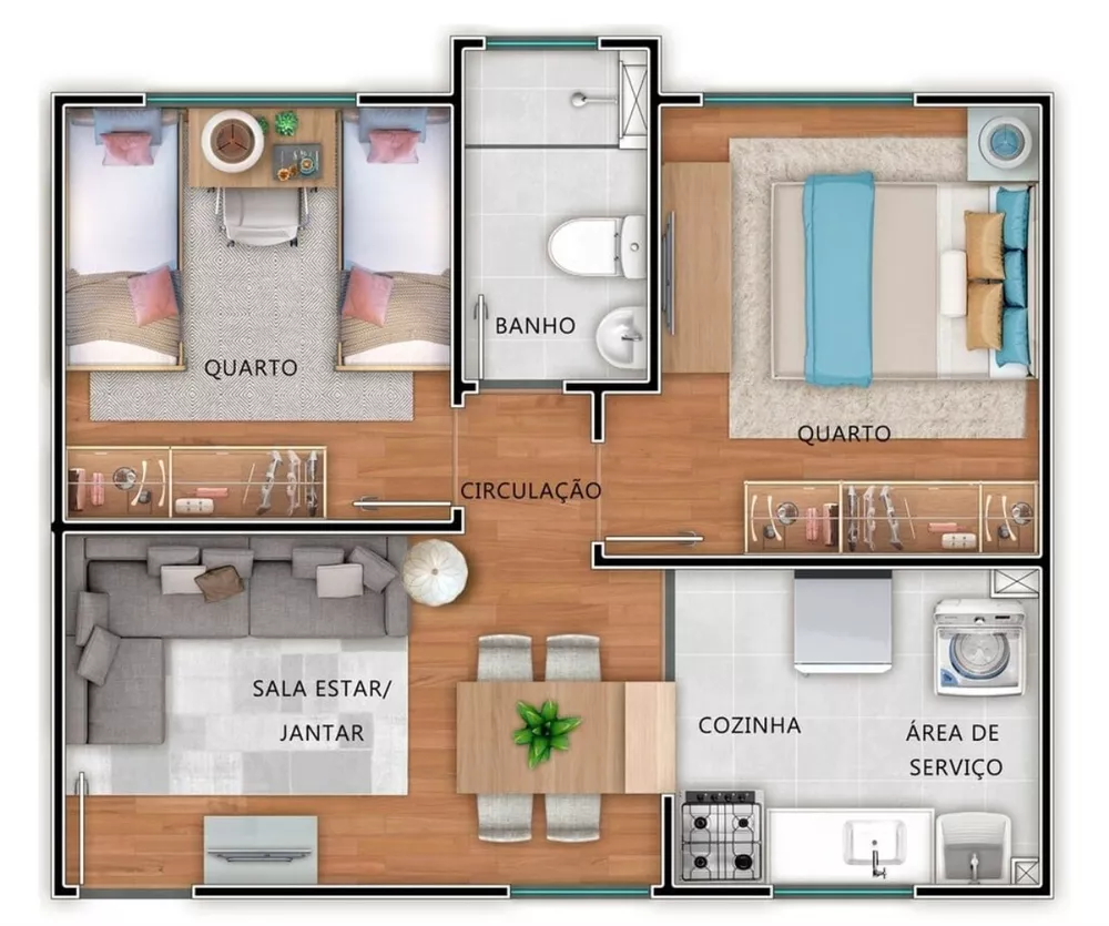 Apartamento, 2 quartos, 51 m² - Foto 14
