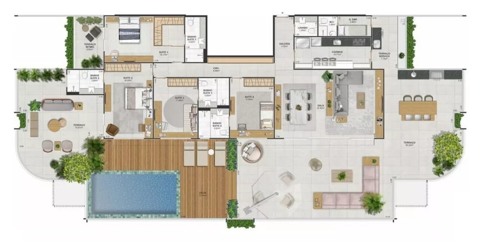 Cobertura, 4 quartos, 305 m² - Foto 10