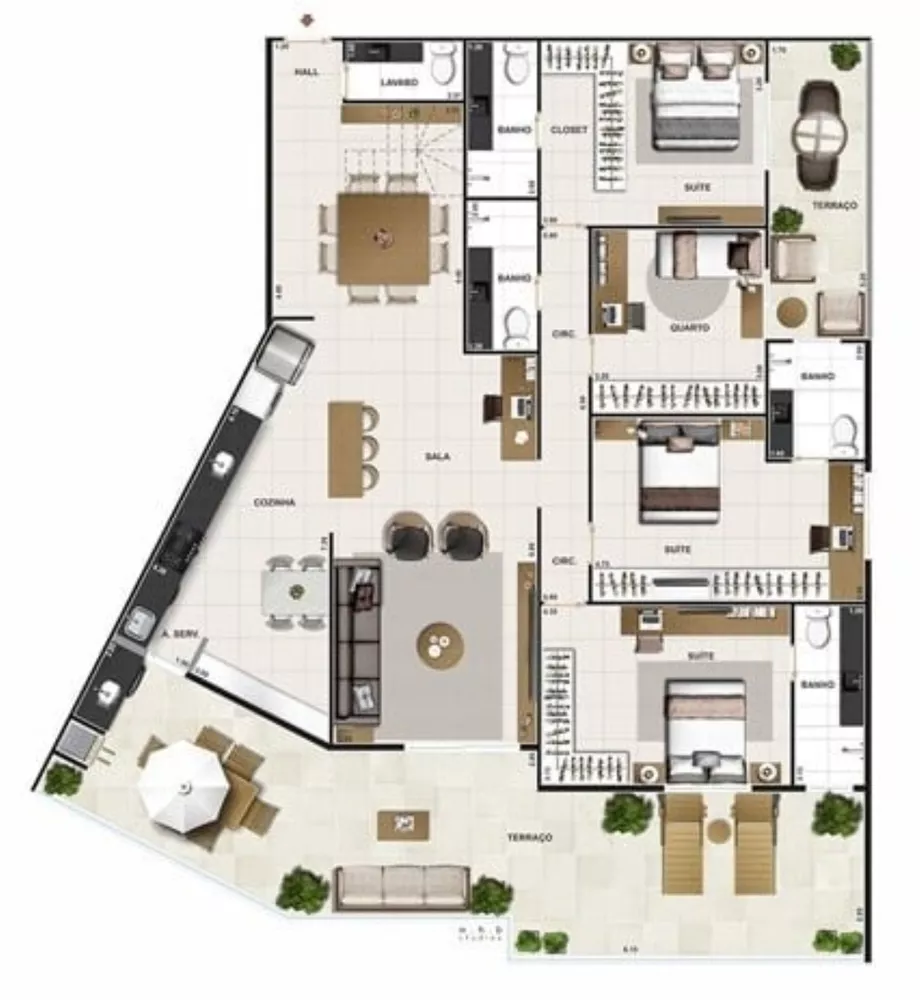 Apartamento, 2 quartos, 86 m² - Foto 29