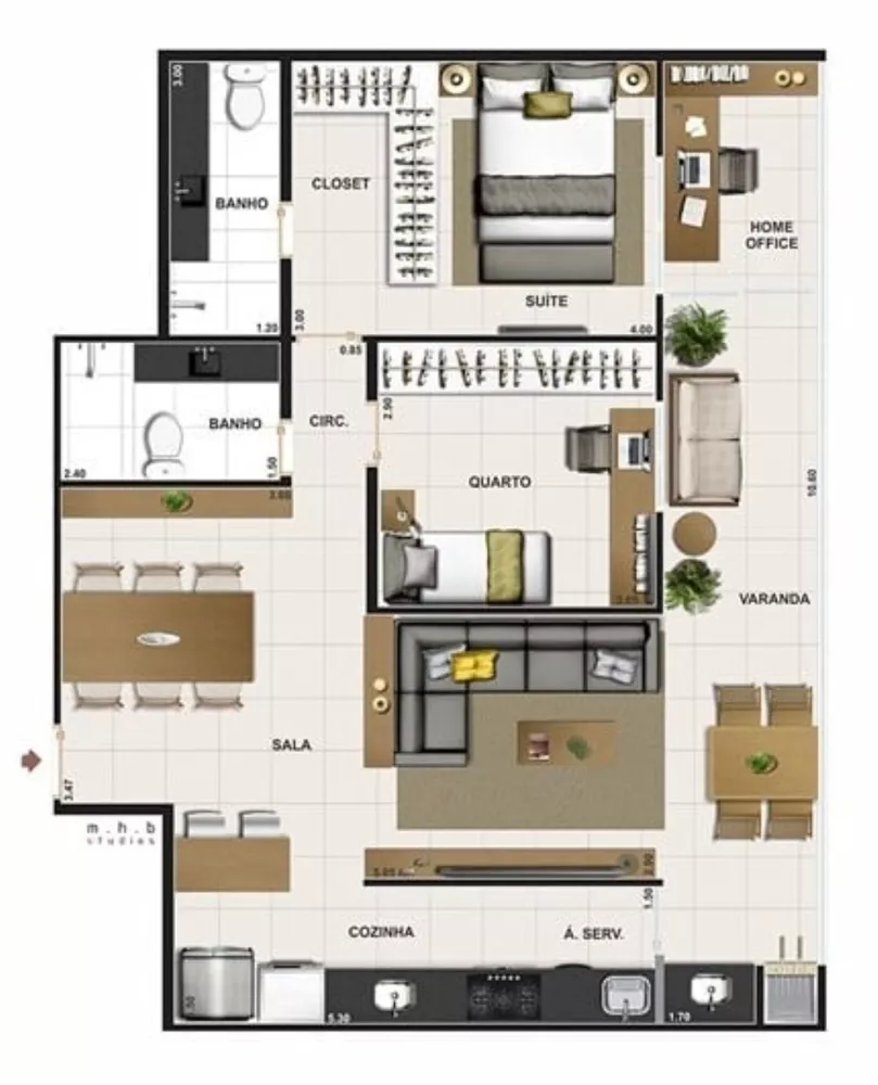Apartamento, 2 quartos, 86 m² - Foto 18