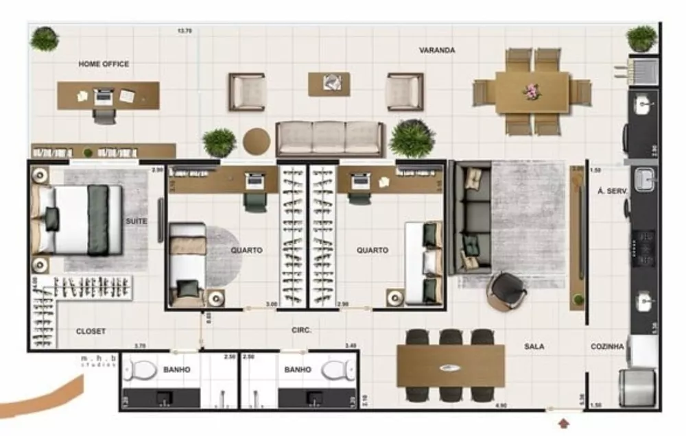 Apartamento, 2 quartos, 86 m² - Foto 23