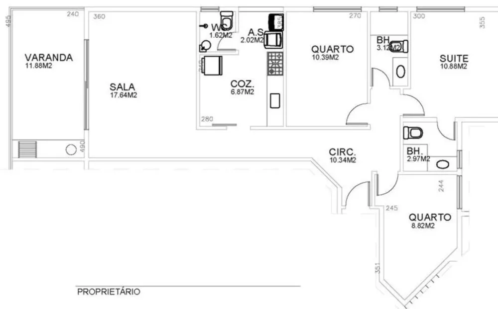 Cobertura, 3 quartos, 148 m² - Foto 9