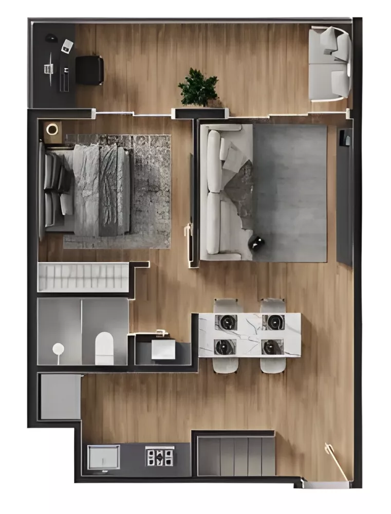 Apartamento, 1 quarto, 50 m² - Foto 13