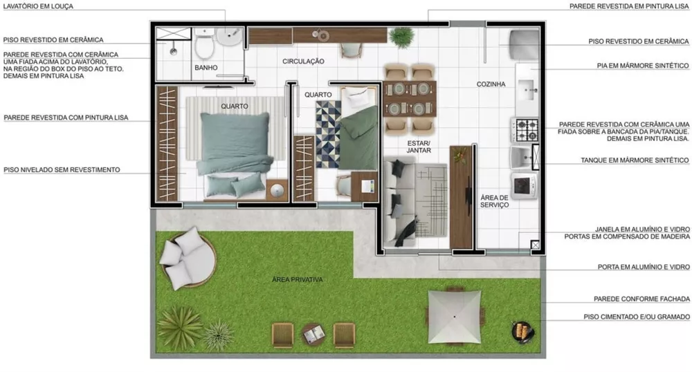 Apartamento, 2 quartos, 40 m² - Foto 12