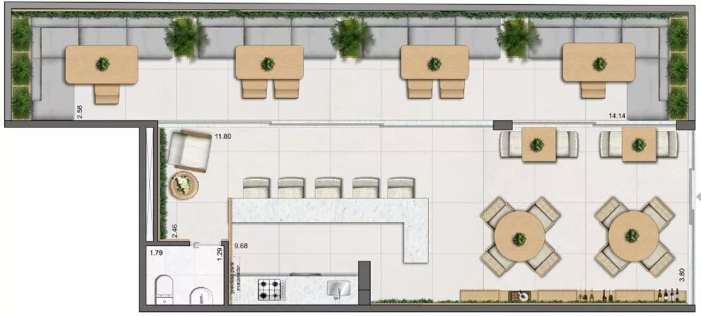 Loja-Salão, 80 m² - Foto 6