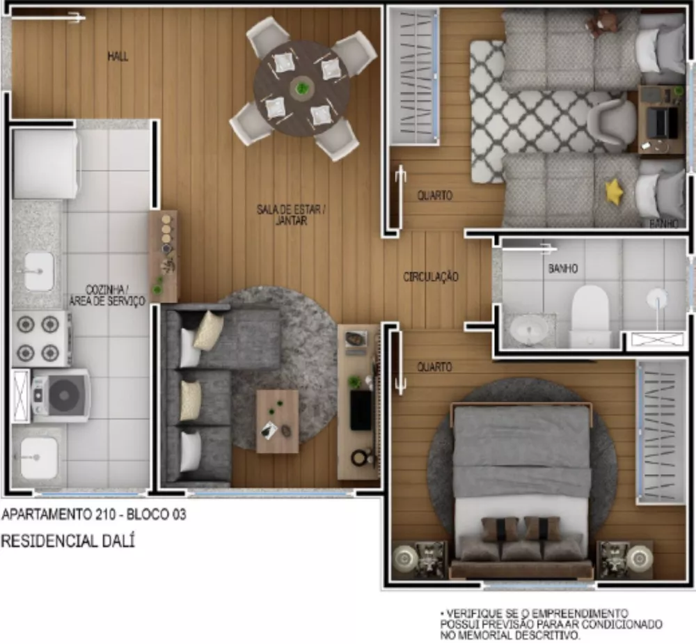 Apartamento, 2 quartos, 43 m² - Foto 15