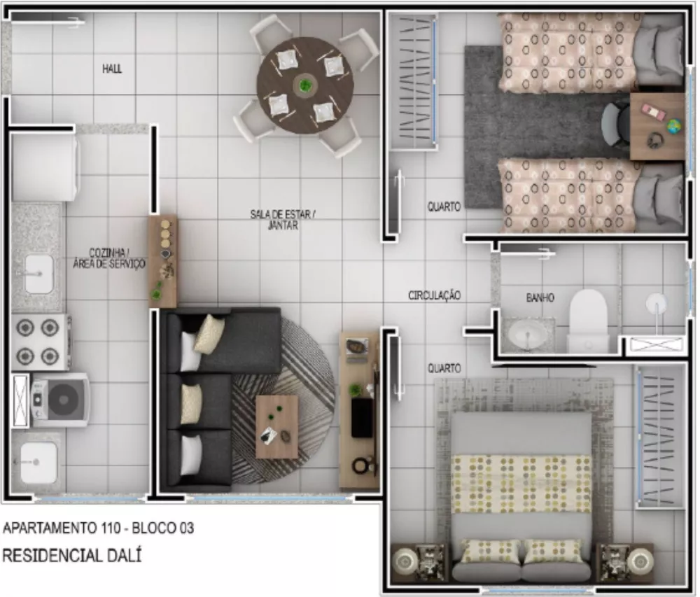 Apartamento, 2 quartos, 43 m² - Foto 16