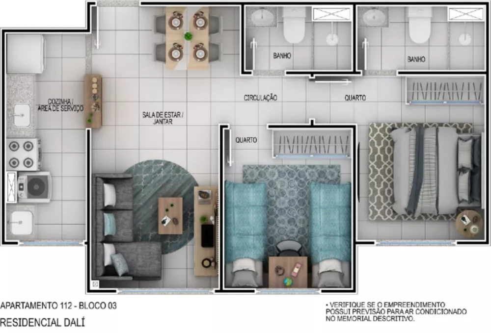 Apartamento, 2 quartos, 43 m² - Foto 17