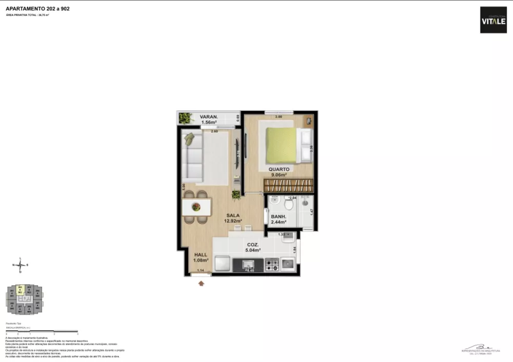 Apartamento, 2 quartos, 50 m² - Foto 11