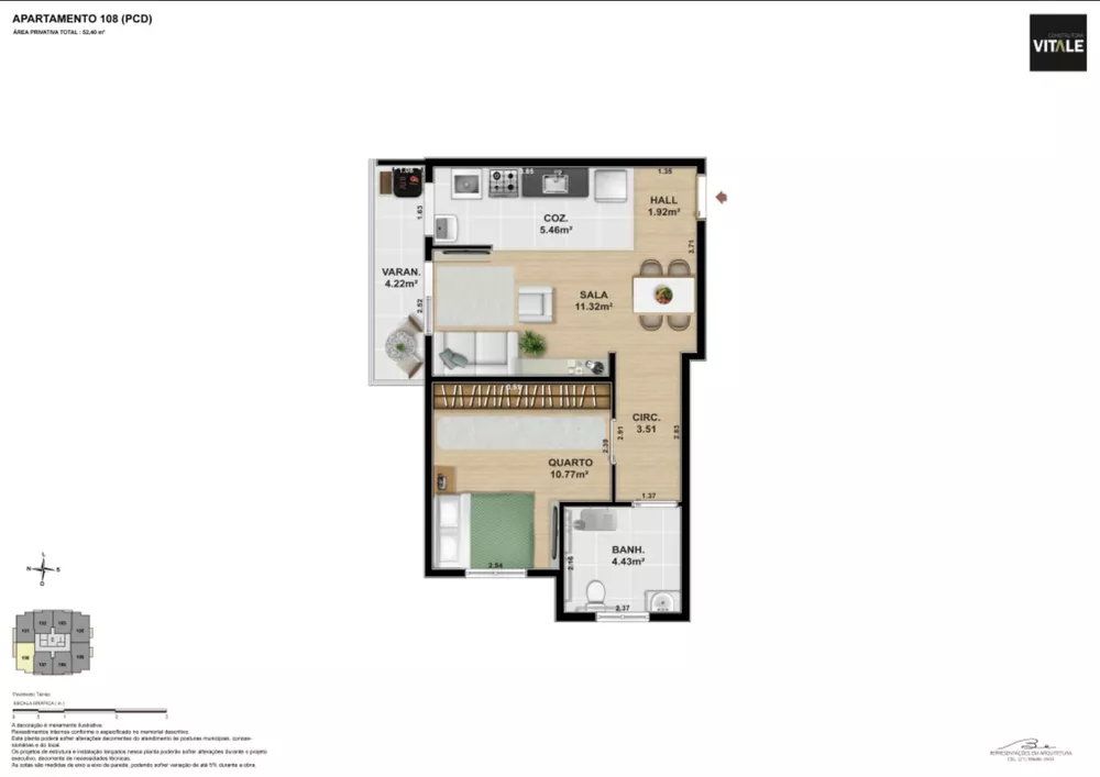 Apartamento, 2 quartos, 50 m² - Foto 13