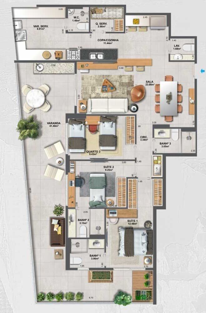 Apartamento, 3 quartos, 119 m² - Foto 20