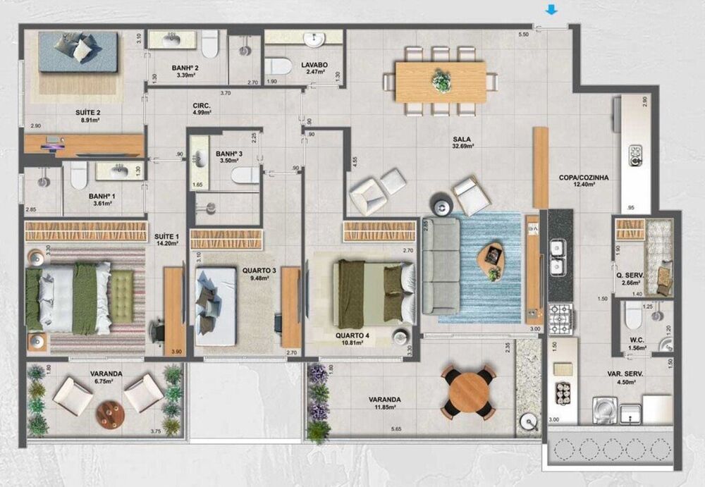 Apartamento, 3 quartos, 119 m² - Foto 21