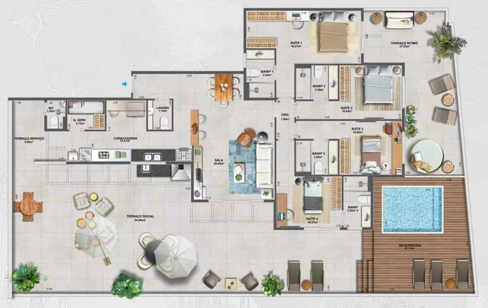 Apartamento, 3 quartos, 119 m² - Foto 30