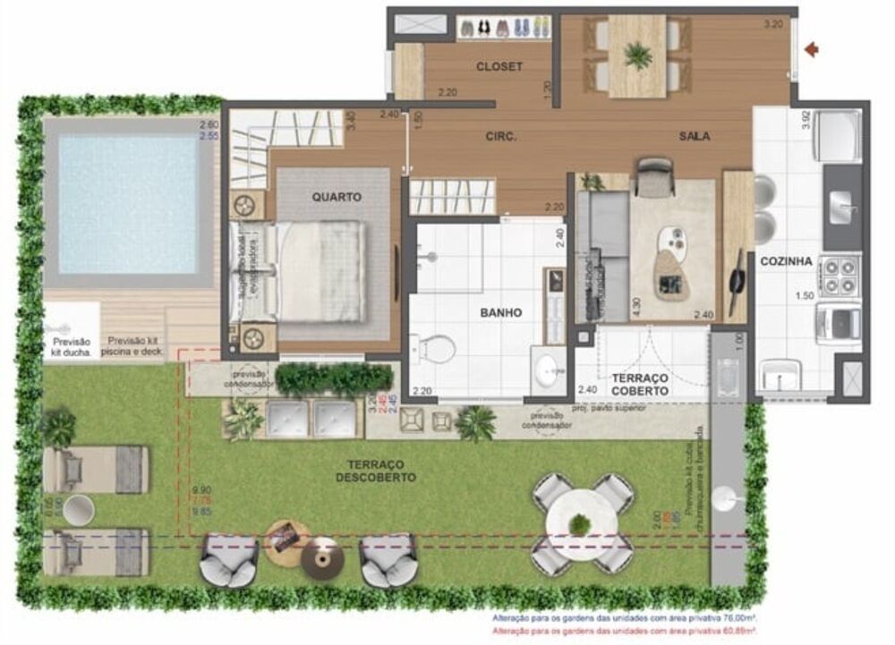 Apartamento, 1 quarto, 76 m² - Foto 31