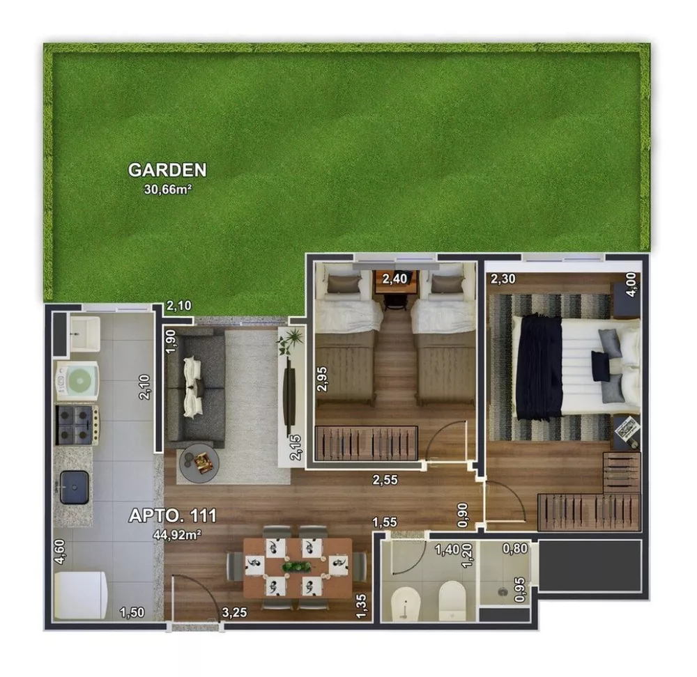 Apartamento, 2 quartos, 75 m² - Foto 35