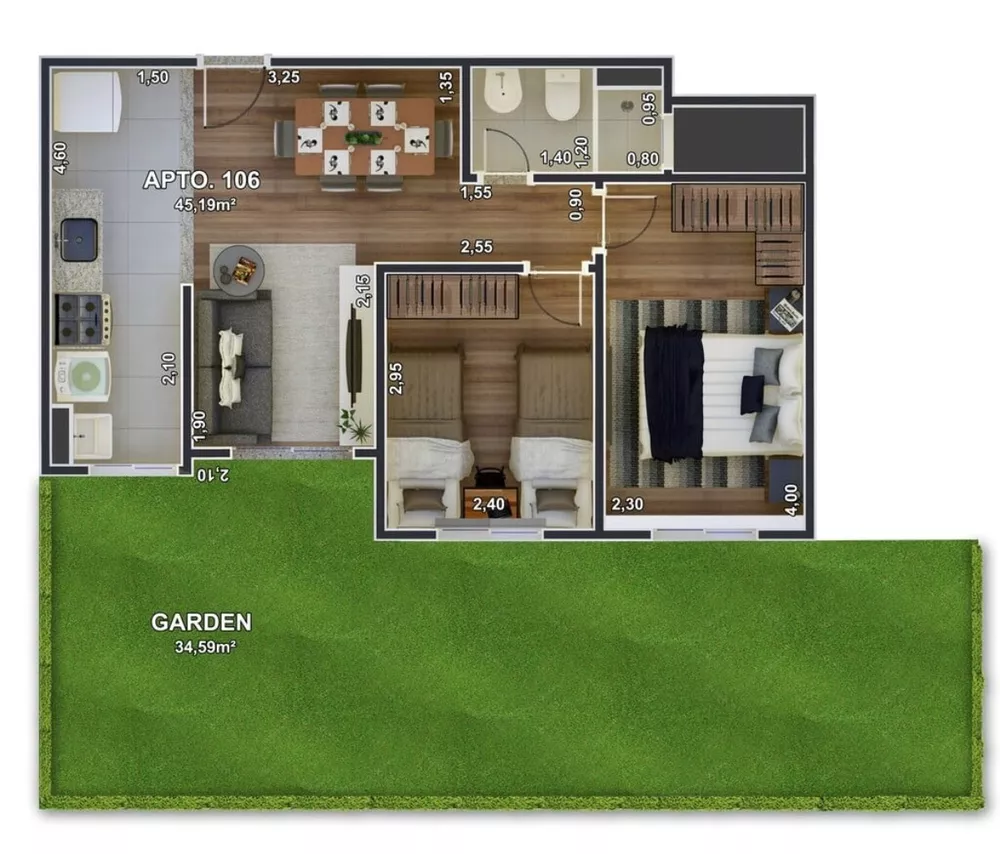 Apartamento, 2 quartos, 75 m² - Foto 37