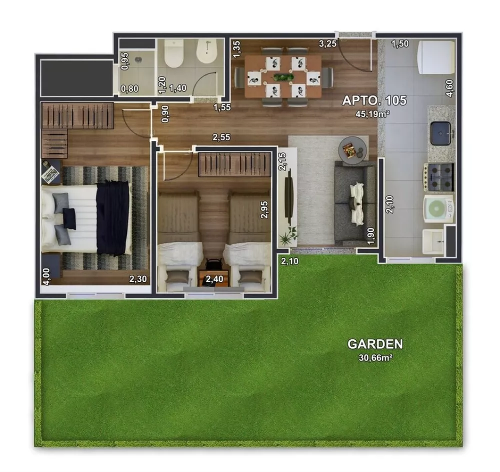 Apartamento, 2 quartos, 75 m² - Foto 33