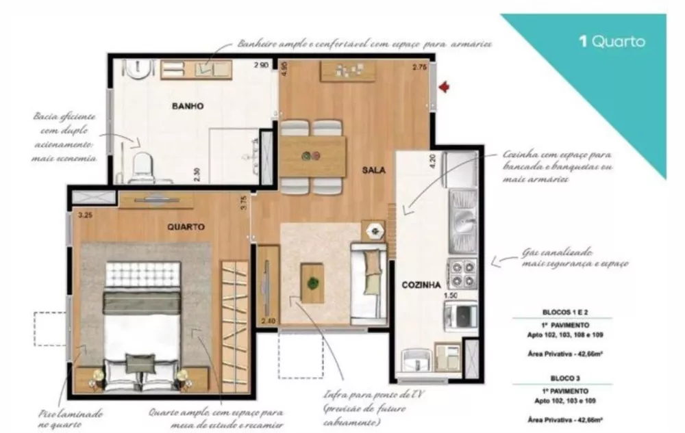 Apartamento, 2 quartos, 42 m² - Foto 4
