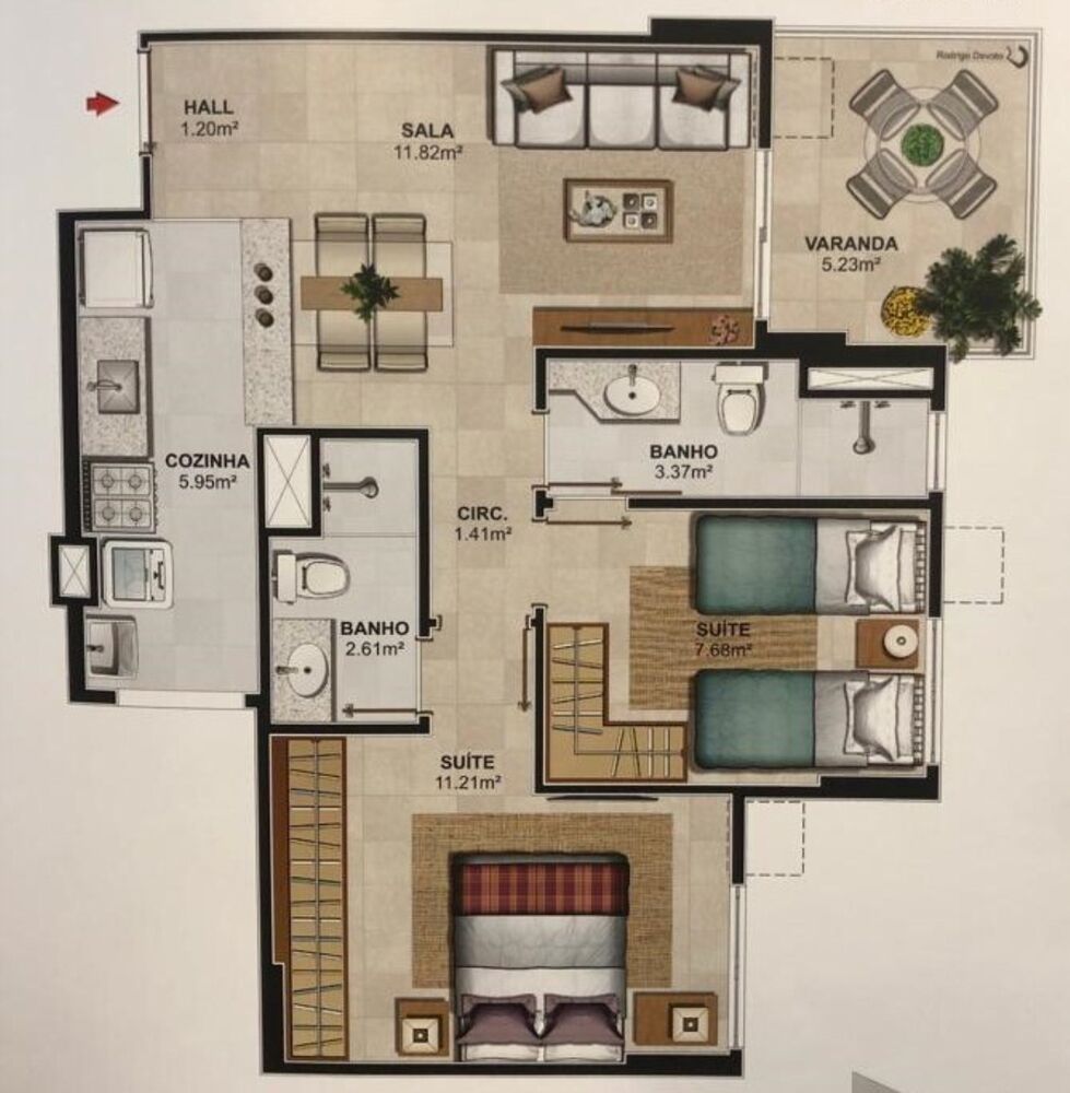 Apartamento, 1 quarto, 41 m² - Foto 4