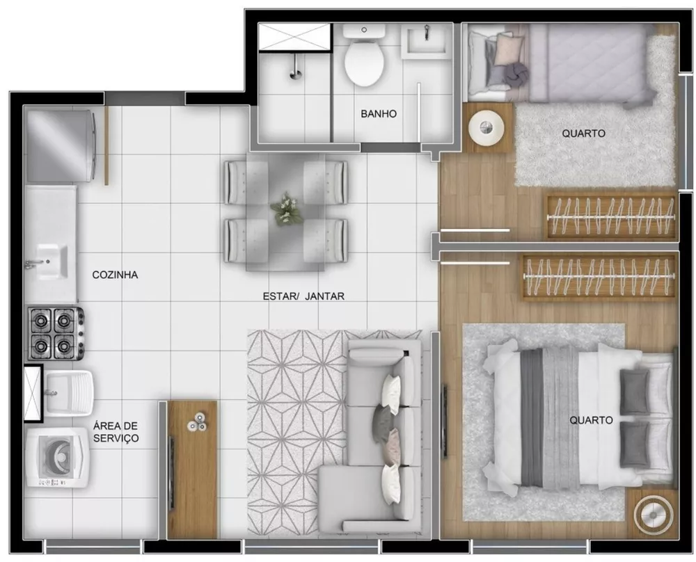 Apartamento, 2 quartos, 40 m² - Foto 22