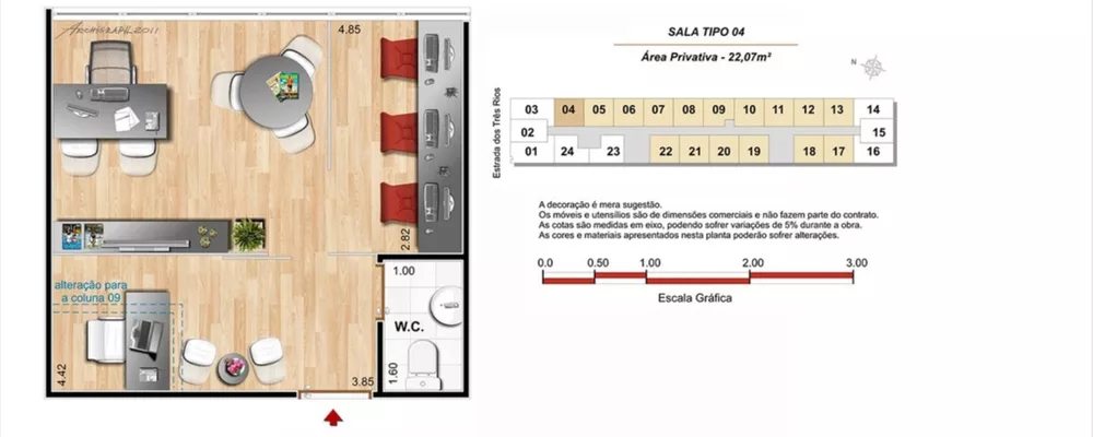 Sala-Conjunto, 22 m² - Foto 8