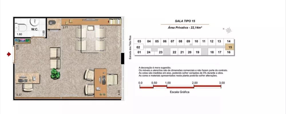 Sala-Conjunto, 22 m² - Foto 9